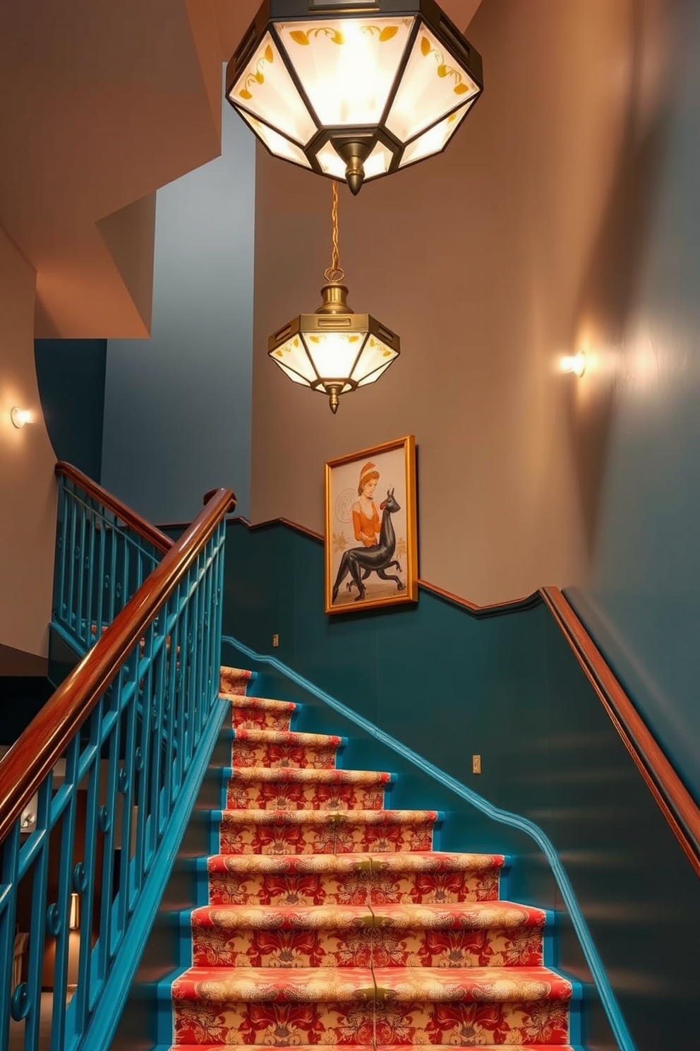 Retro Staircase Design Ideas 14