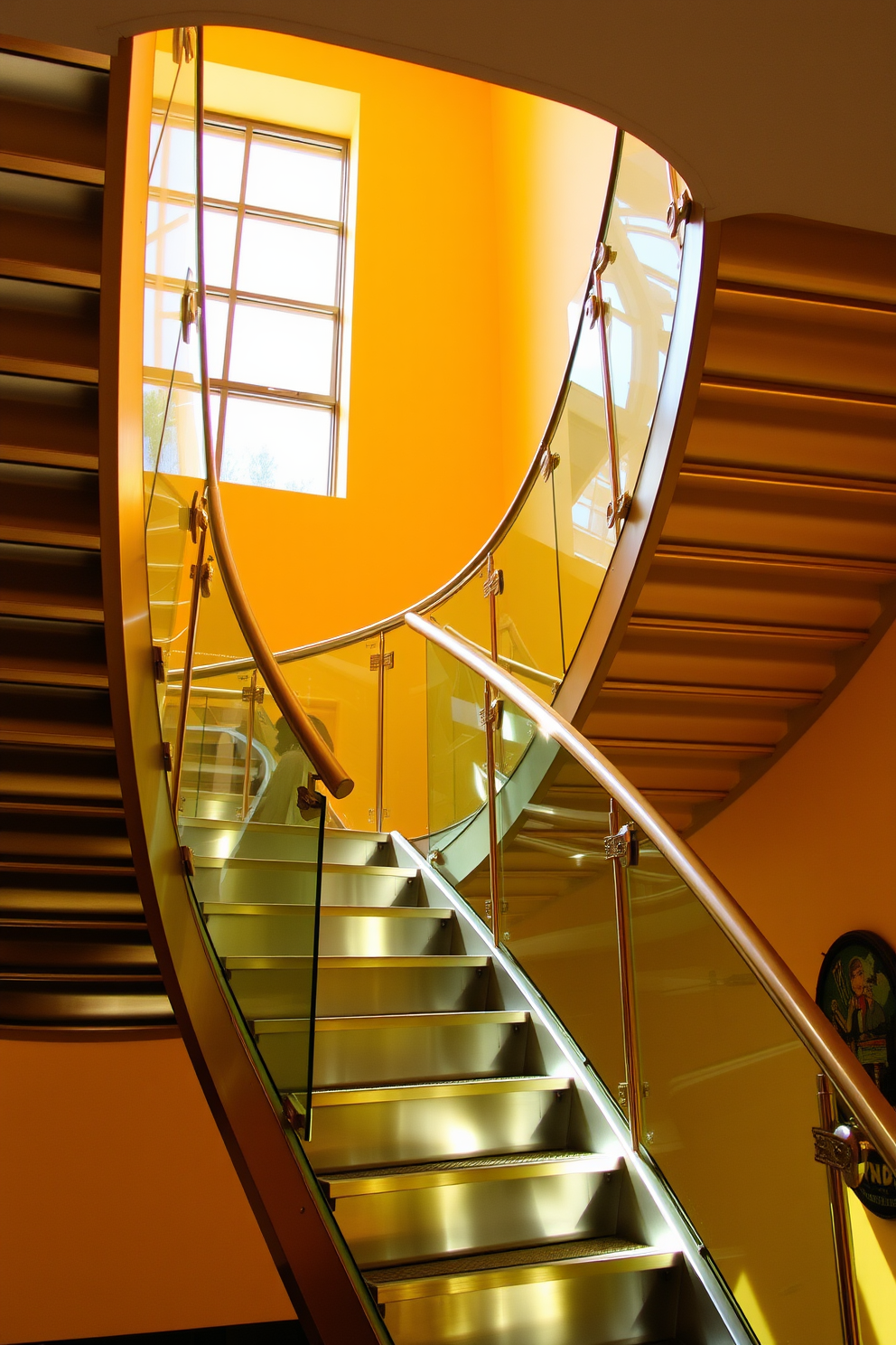 Retro Staircase Design Ideas 17