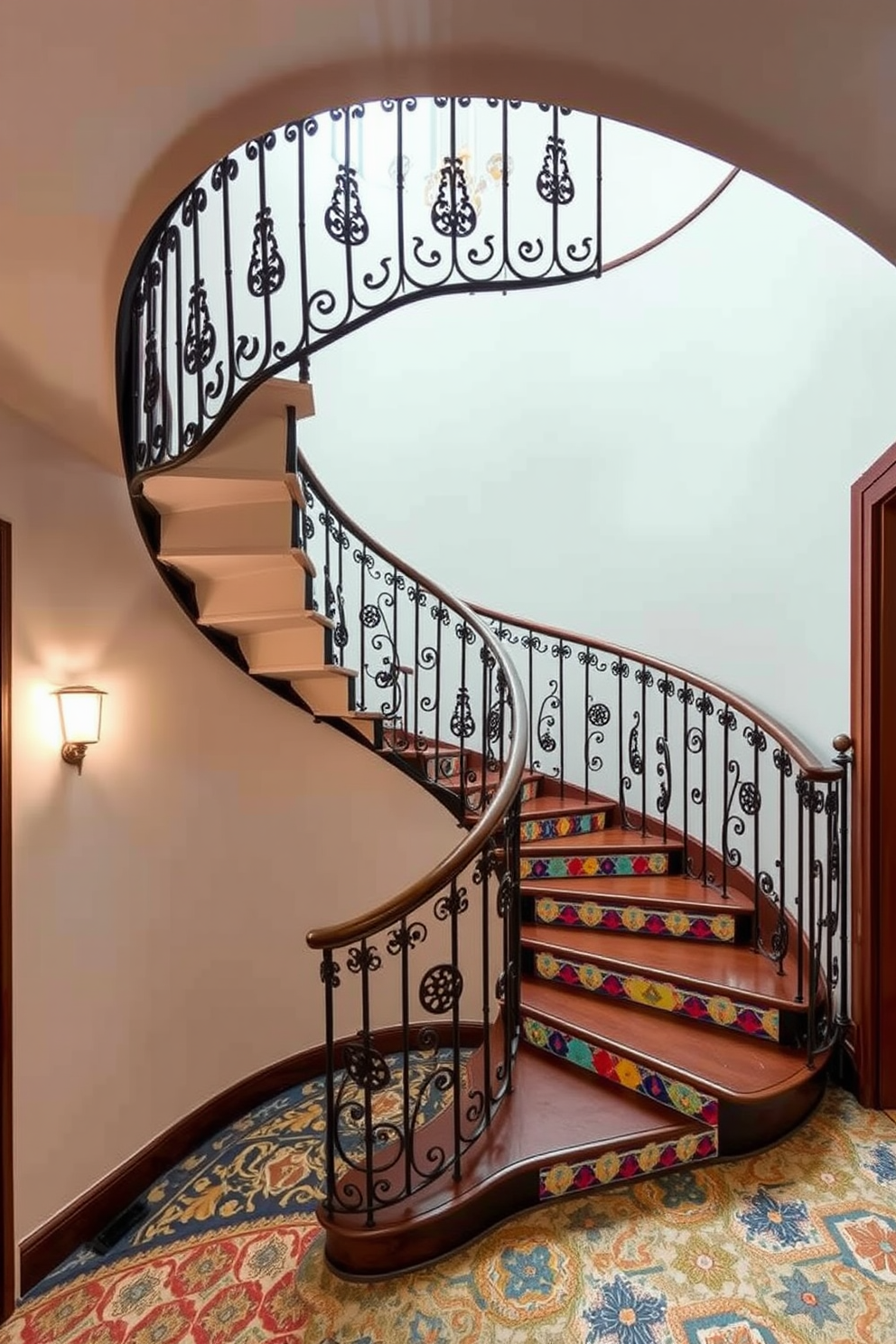 Retro Staircase Design Ideas 21