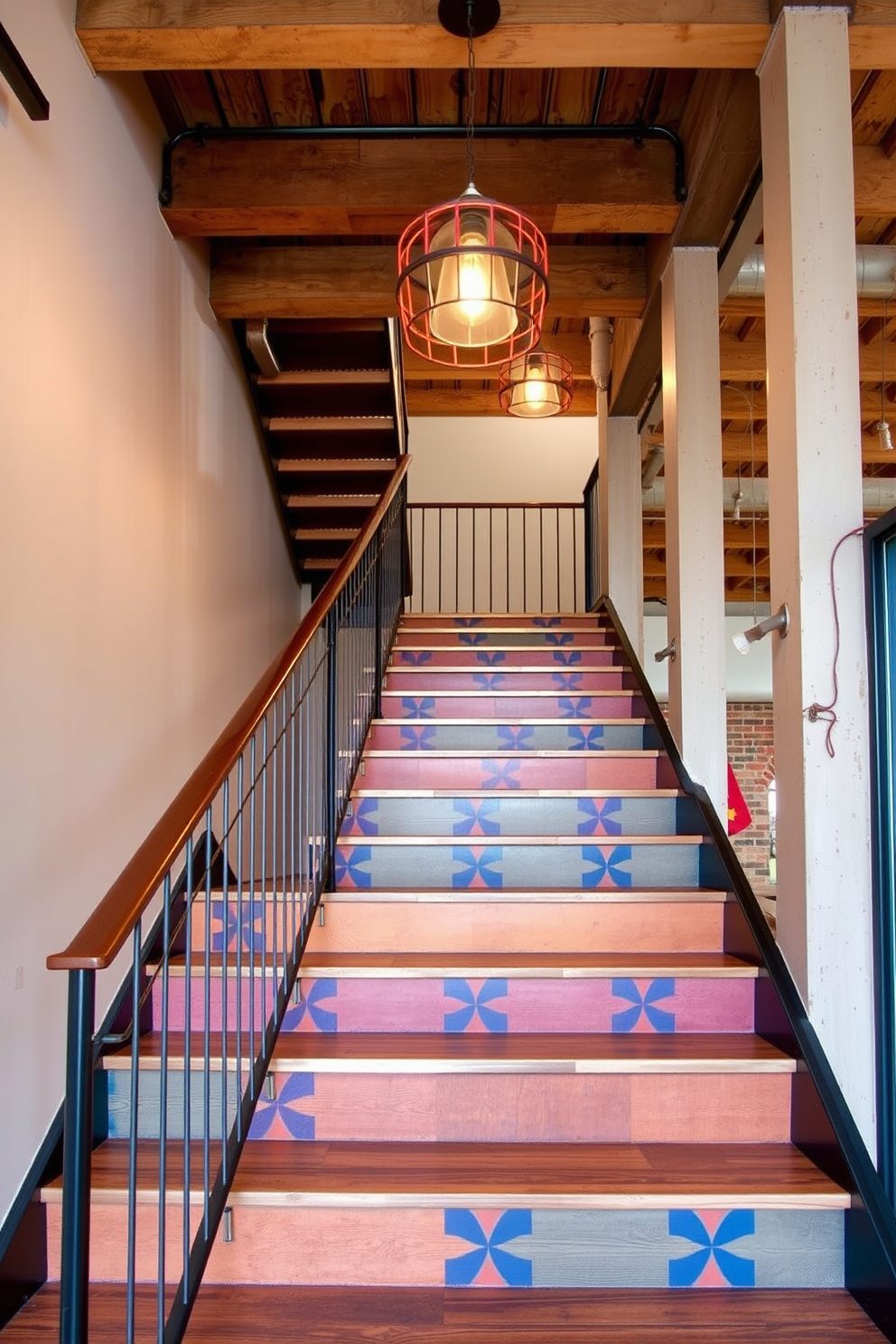 Retro Staircase Design Ideas 22