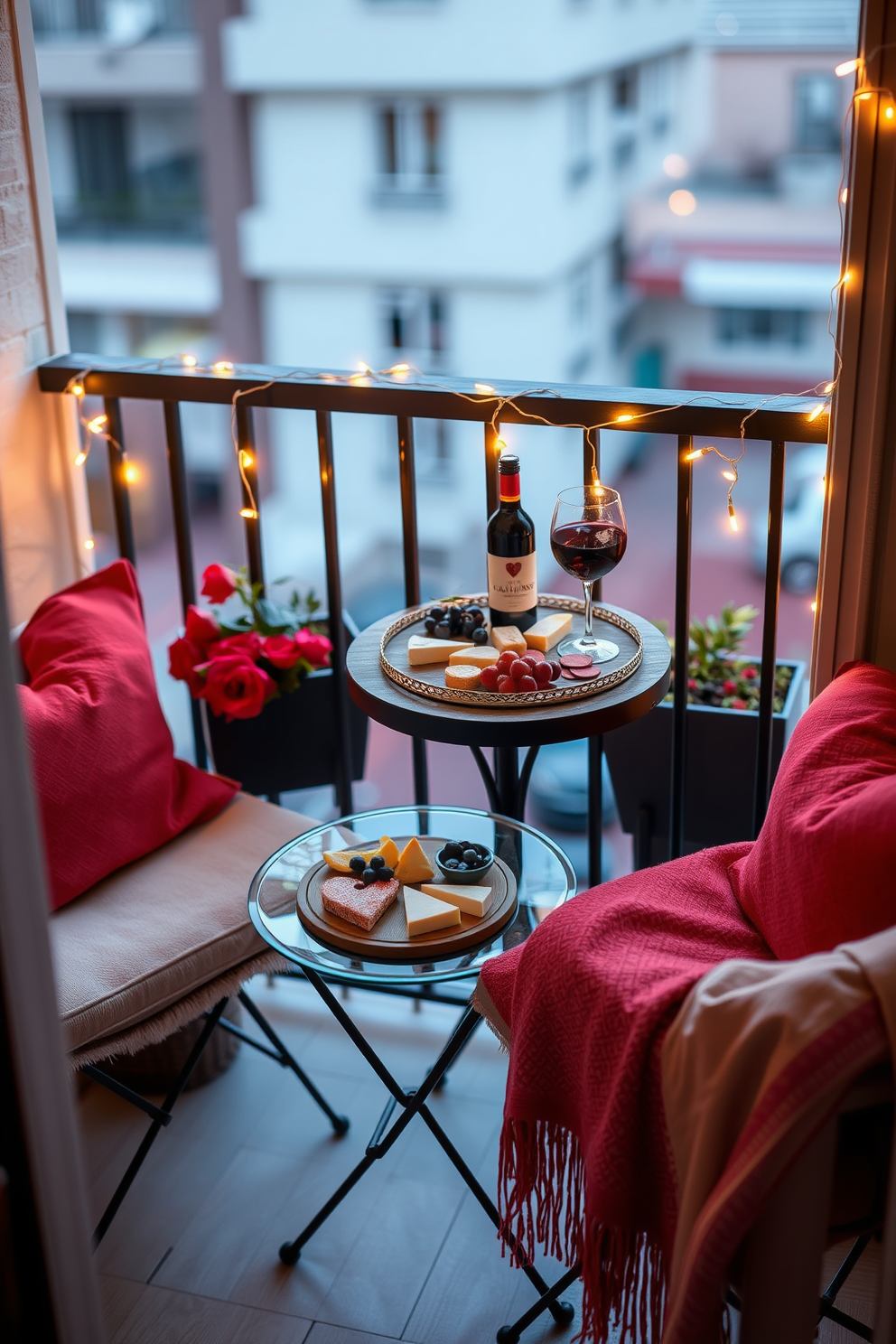 Romantic Balcony Valentines Day Decorating Ideas 10