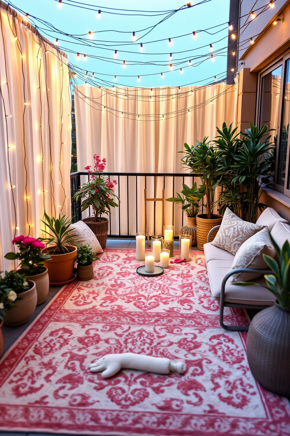 Romantic Balcony Valentines Day Decorating Ideas 17