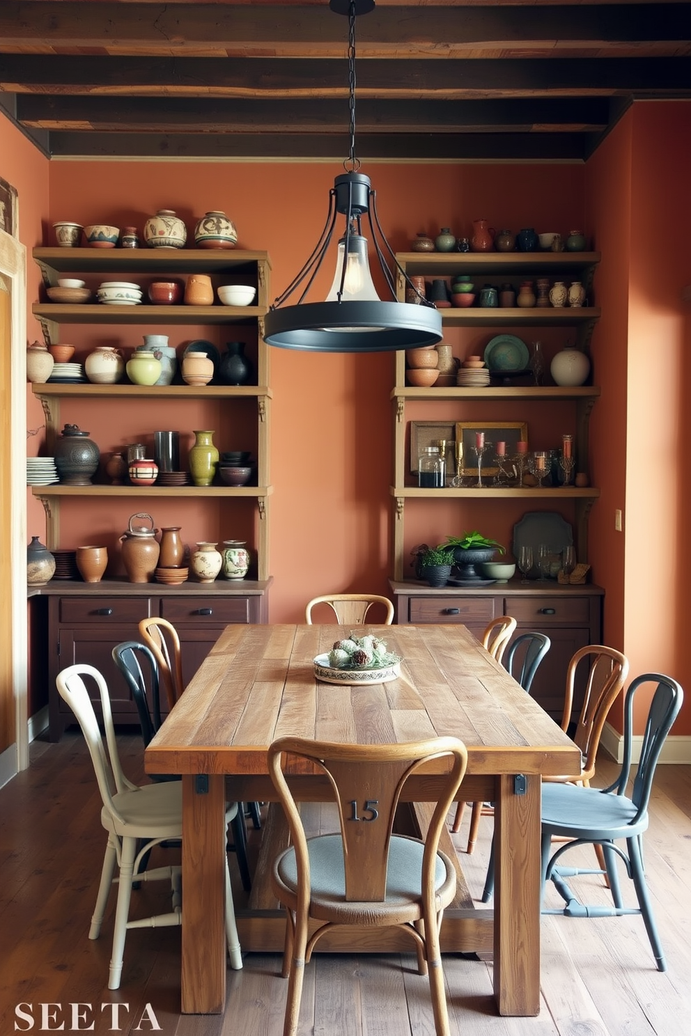 Rustic Dining Room Design Ideas 25