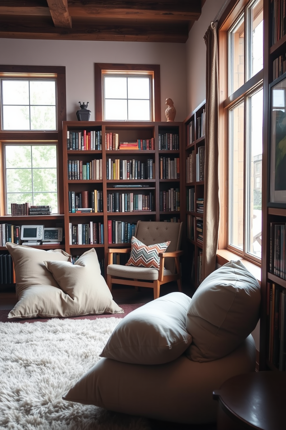 Rustic Home Library Design Ideas 25