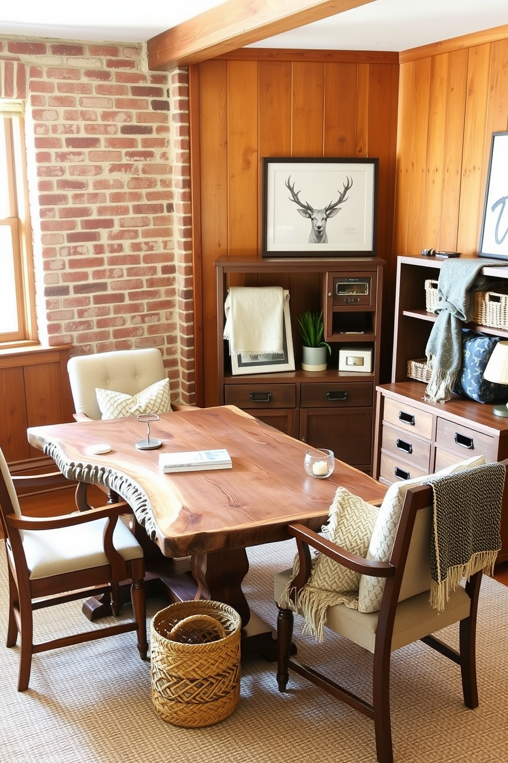 Rustic Home Office Design Ideas 22