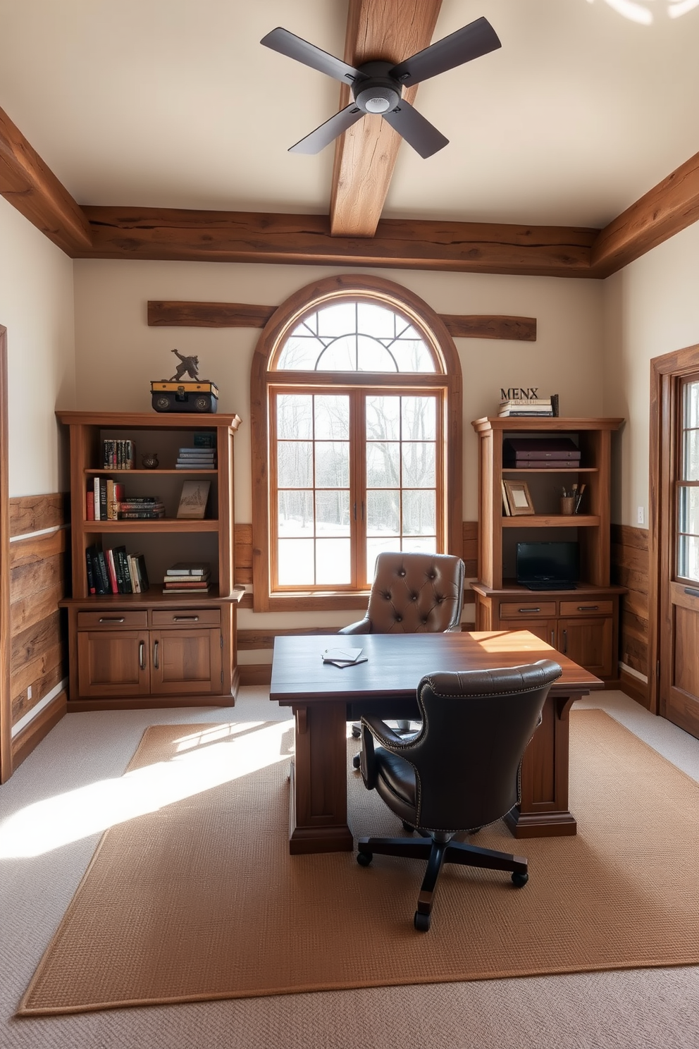 Rustic Home Office Design Ideas 8