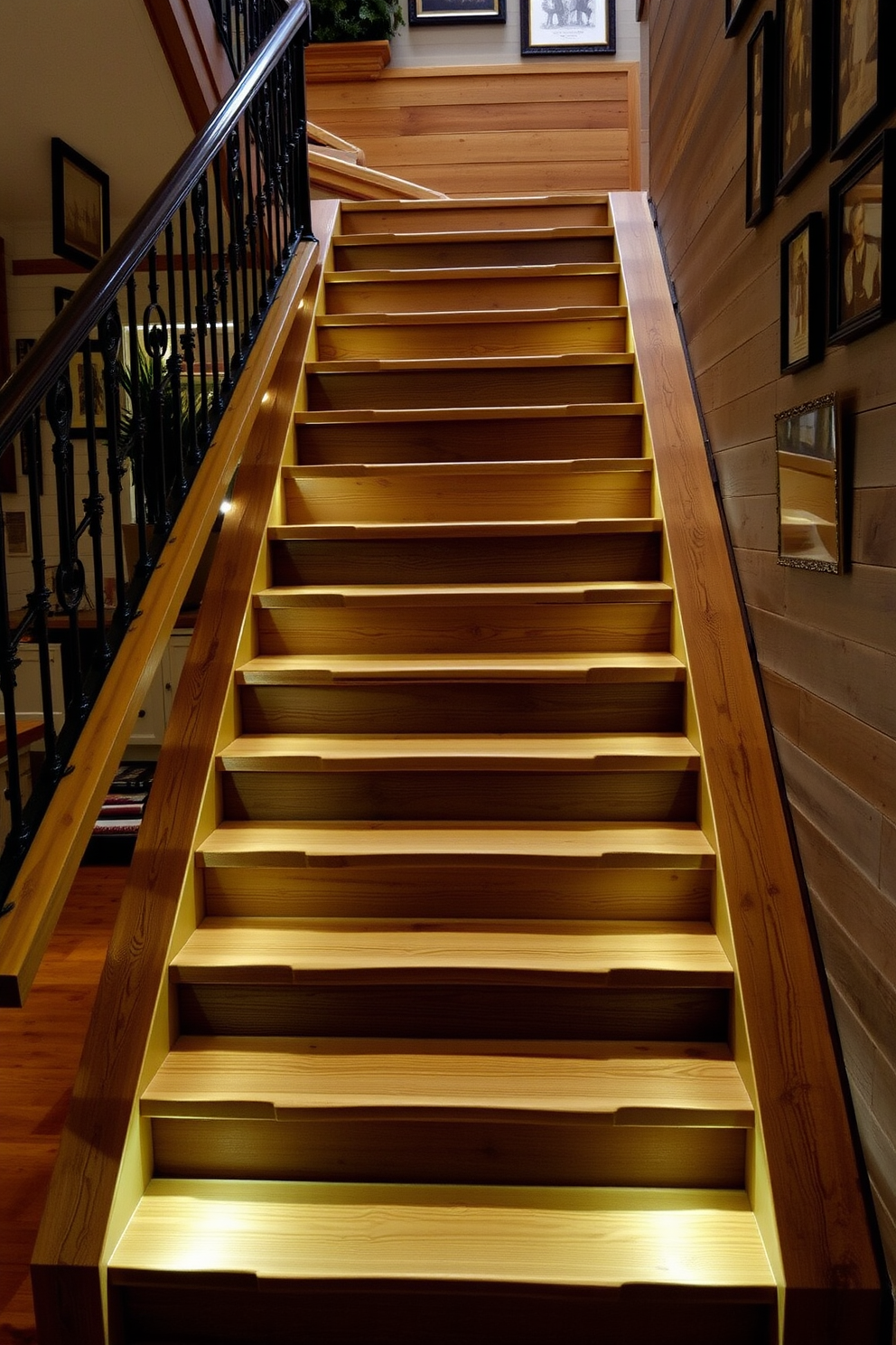 Rustic Staircase Design Ideas 2