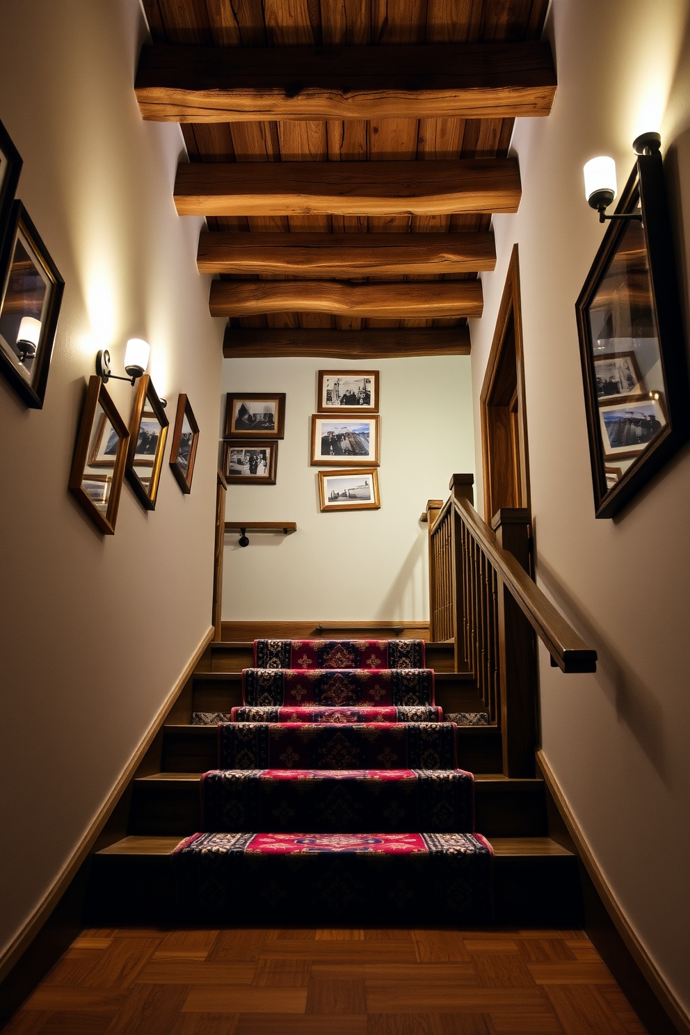 Rustic Staircase Design Ideas 21