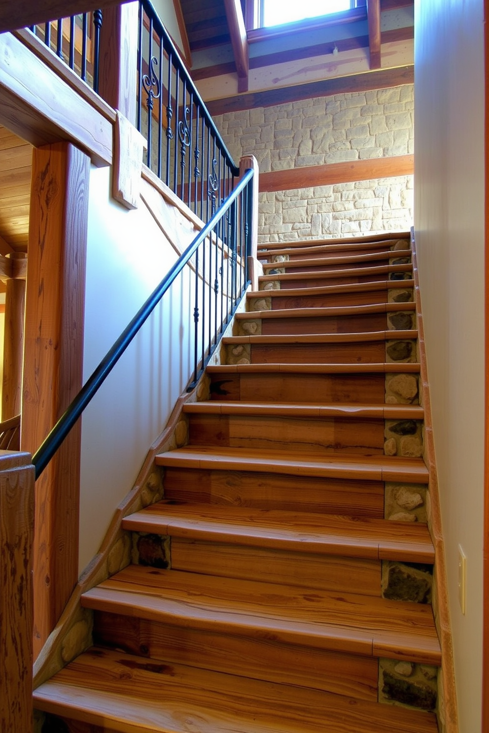 Rustic Staircase Design Ideas 26