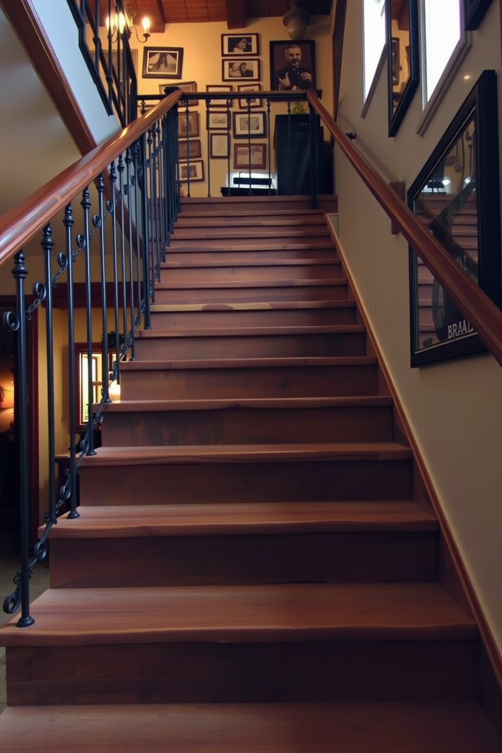 Rustic Staircase Design Ideas 28