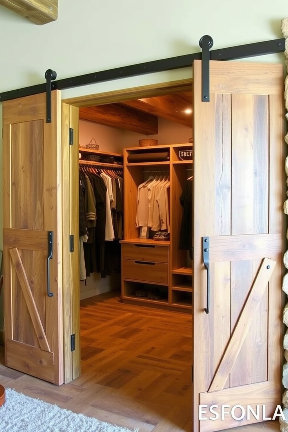 Rustic Walk In Closet Design Ideas 19