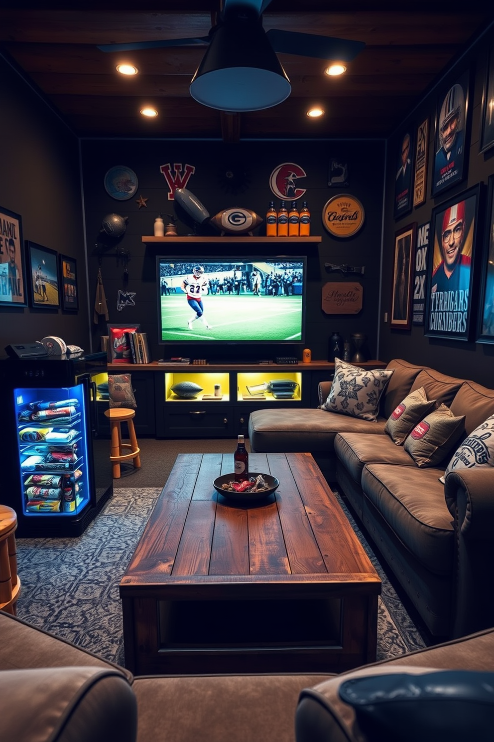 Simple Man Cave Design Ideas 13