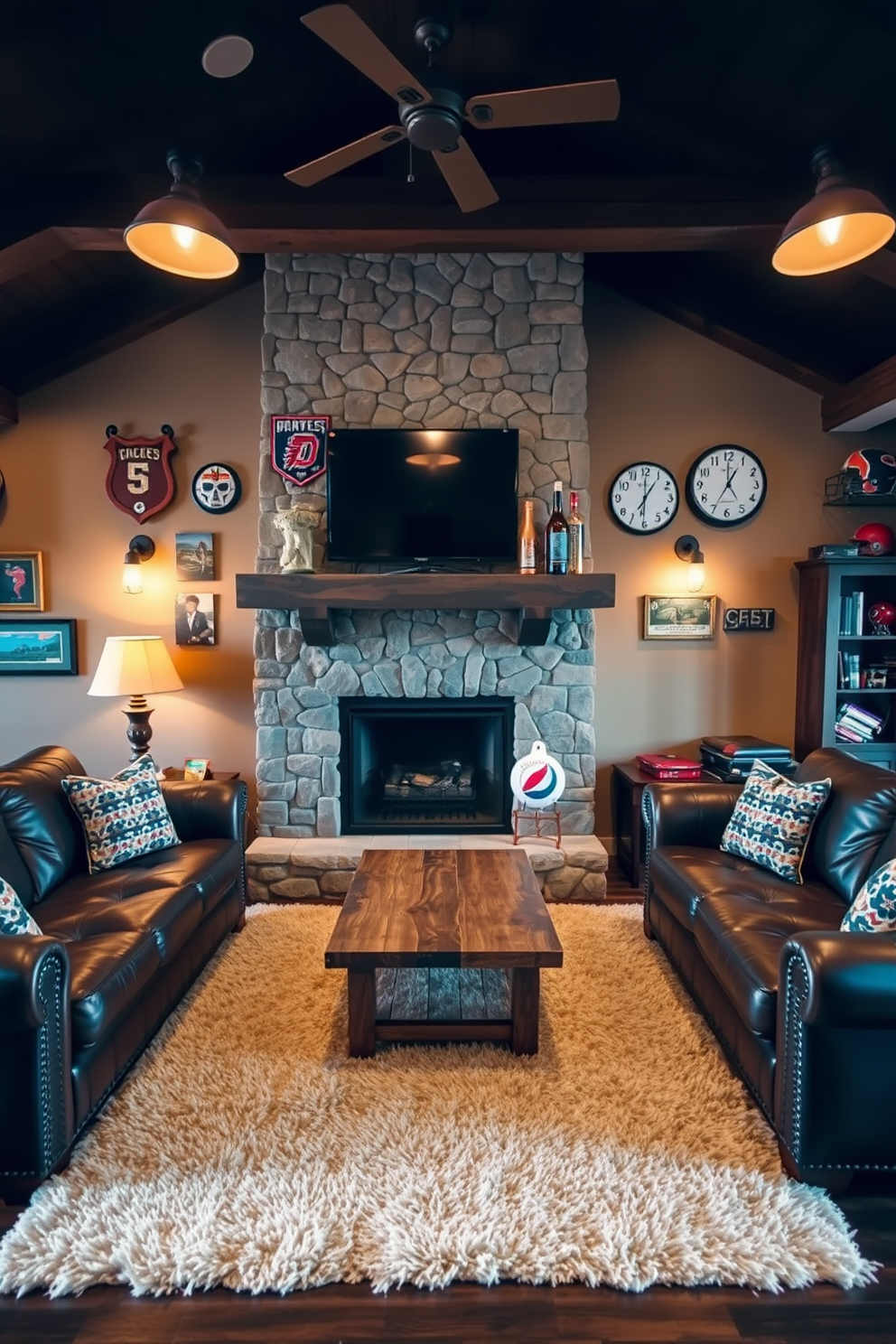 Simple Man Cave Design Ideas 14