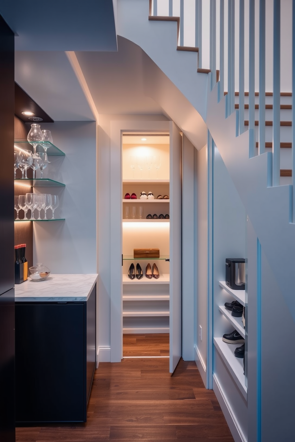 Small Closet Under Staircase Design Ideas 13