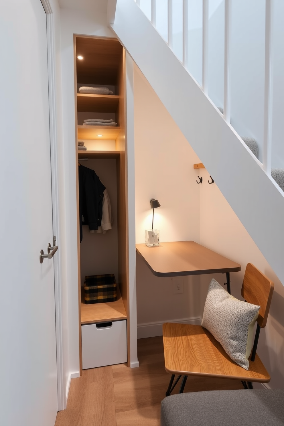 Small Closet Under Staircase Design Ideas 23