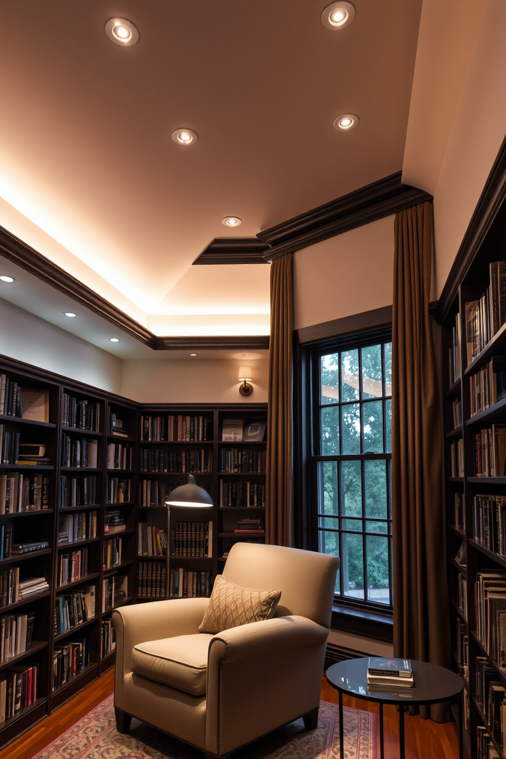 Small Home Library Design Ideas 23