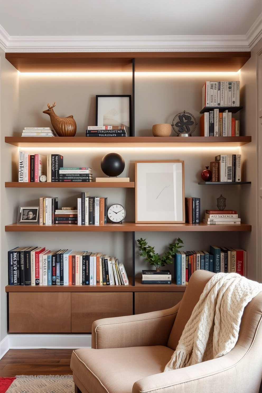 Small Home Library Design Ideas 6