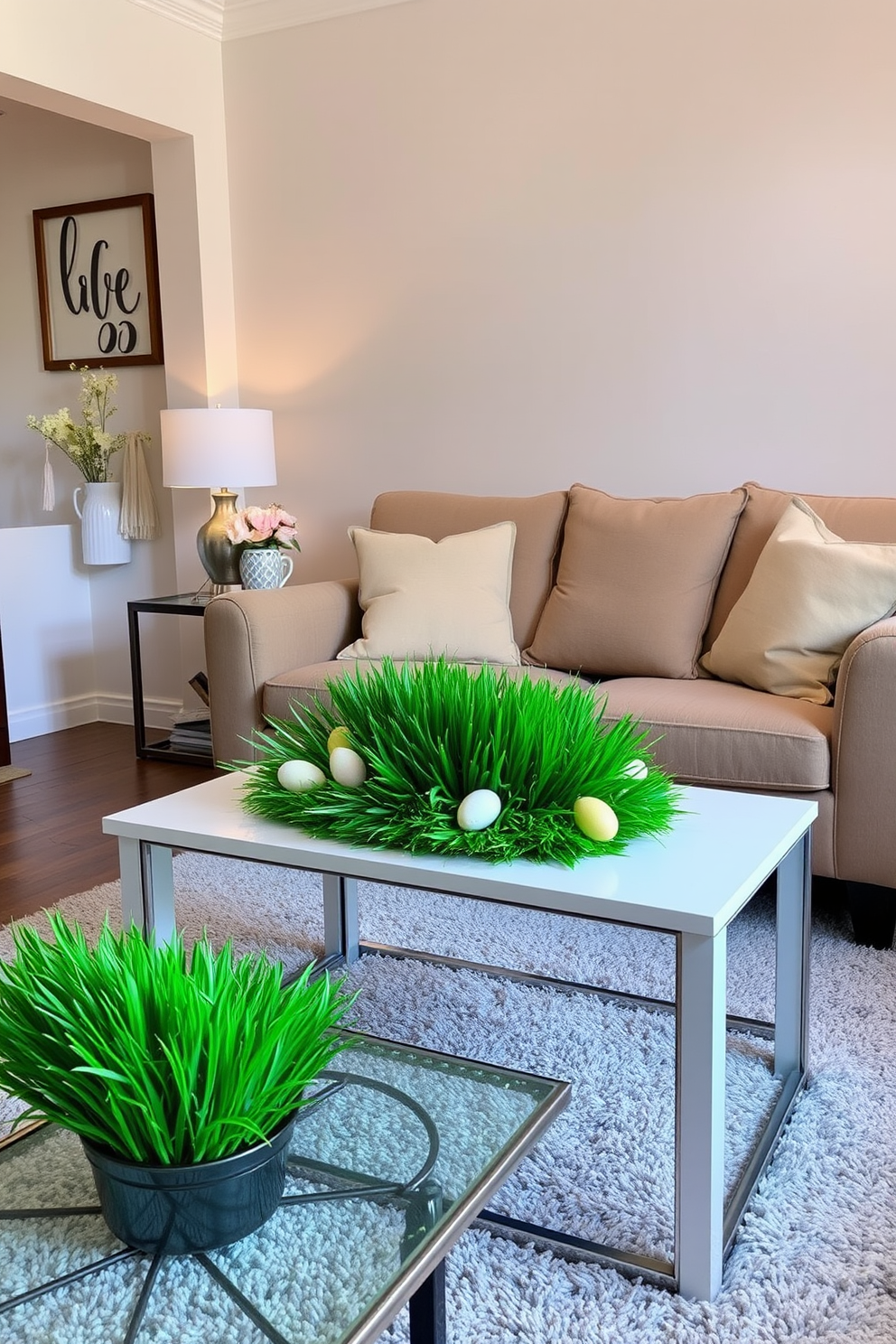 Small Living Room Easter Decorating Ideas 10