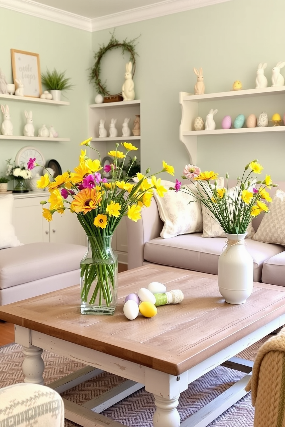 Small Living Room Easter Decorating Ideas 13