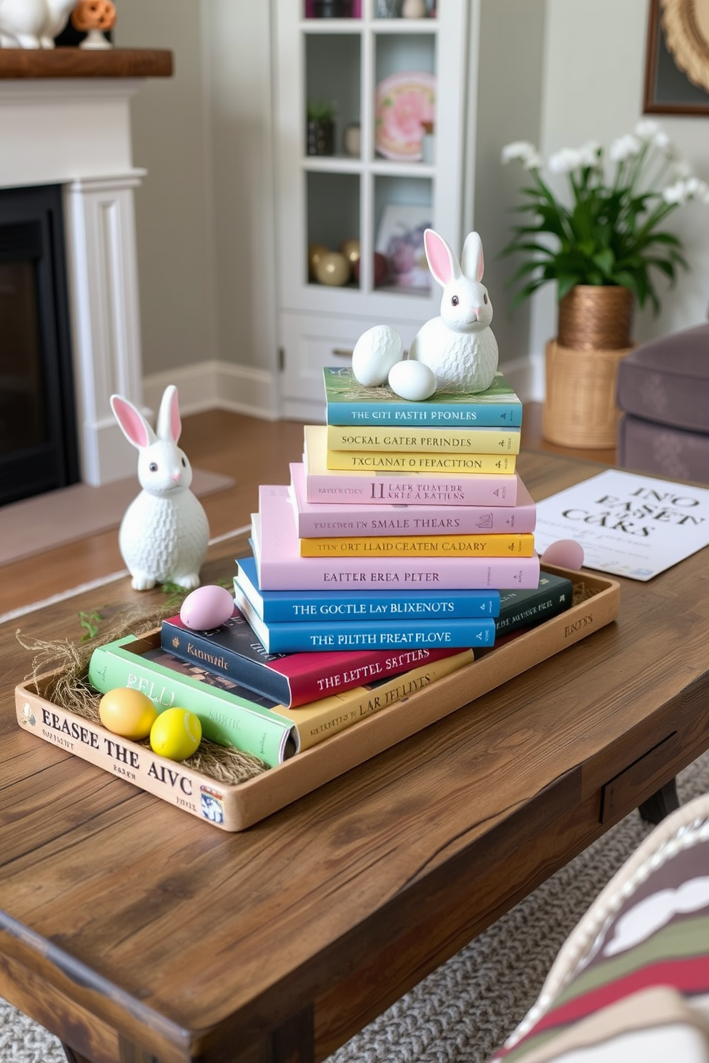 Small Living Room Easter Decorating Ideas 14