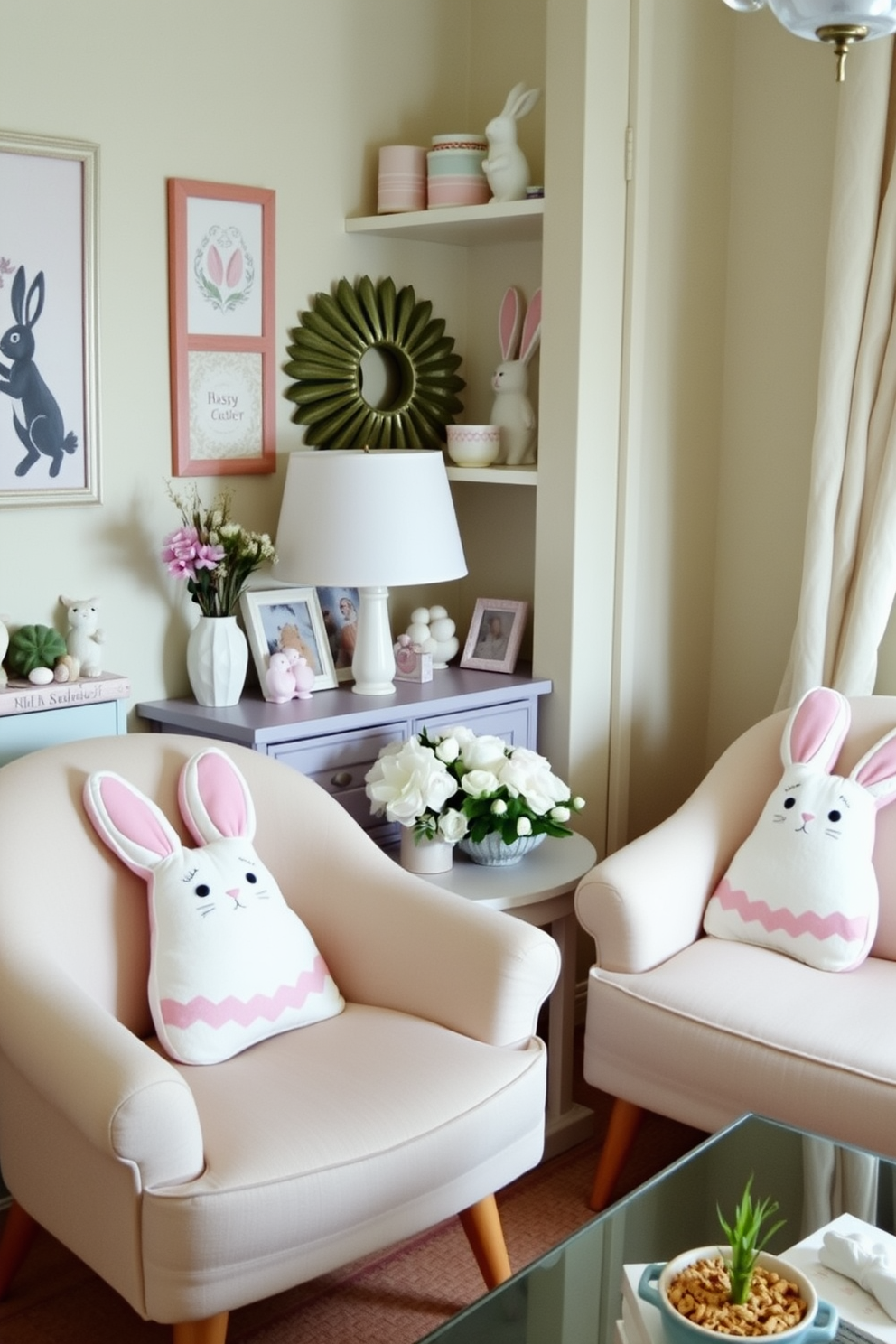 Small Living Room Easter Decorating Ideas 15