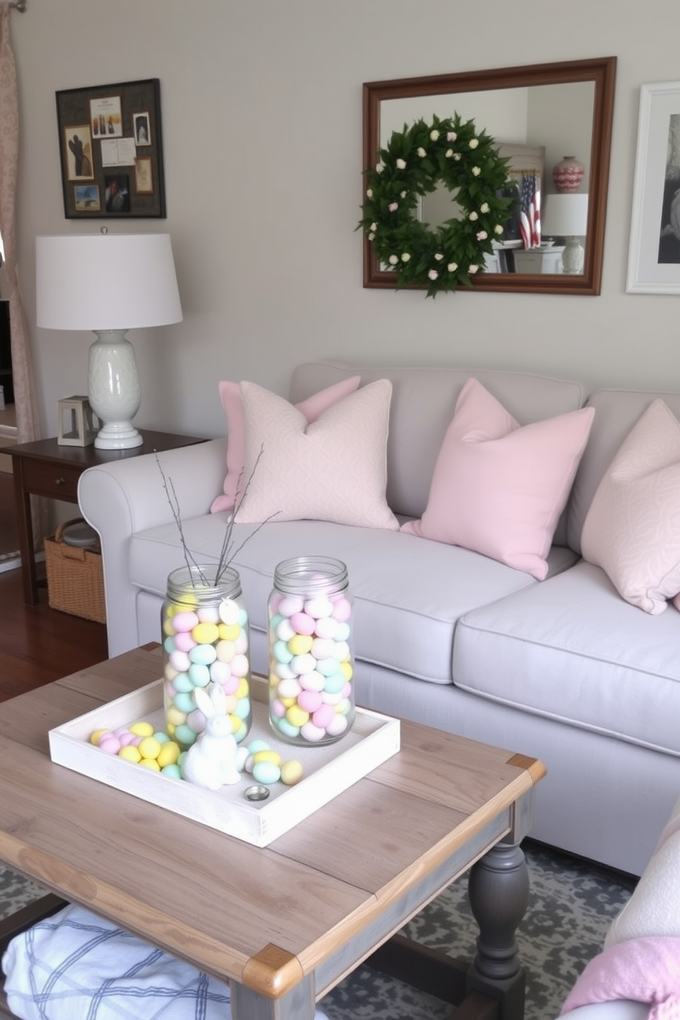 Small Living Room Easter Decorating Ideas 16