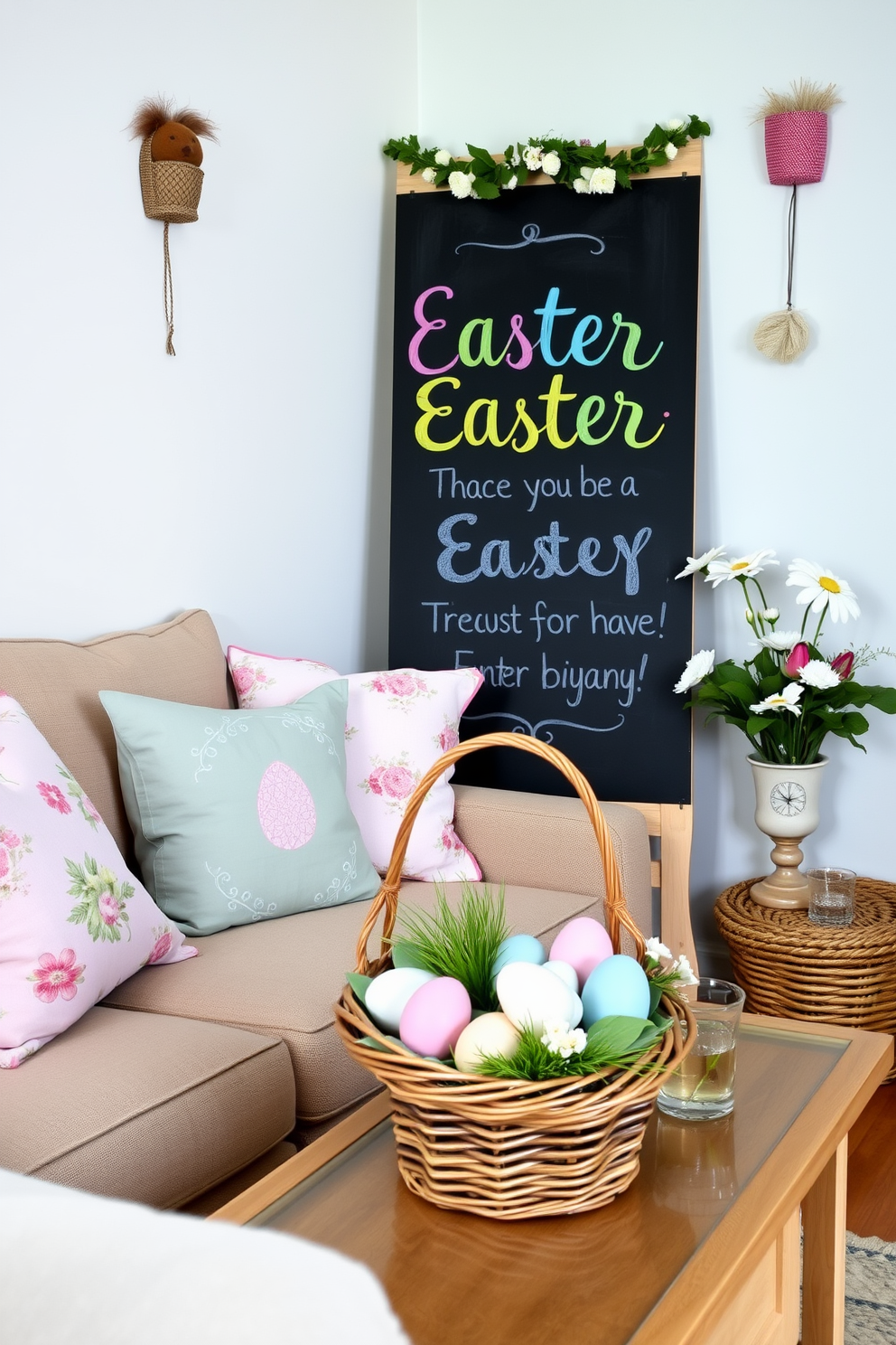 Small Living Room Easter Decorating Ideas 18