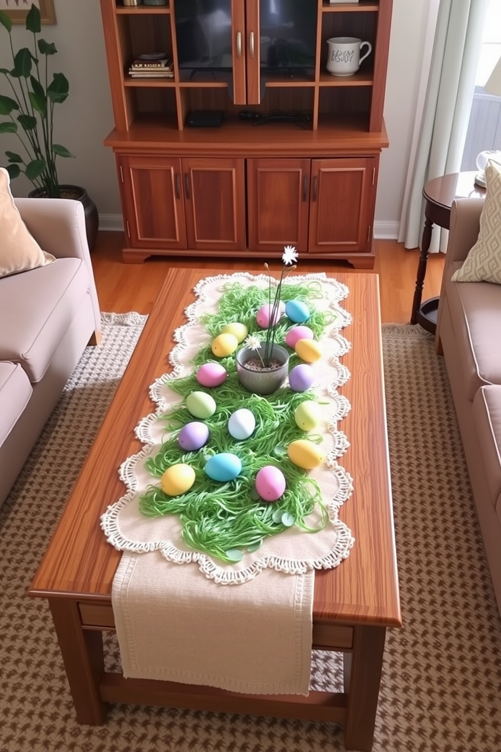 Small Living Room Easter Decorating Ideas 2