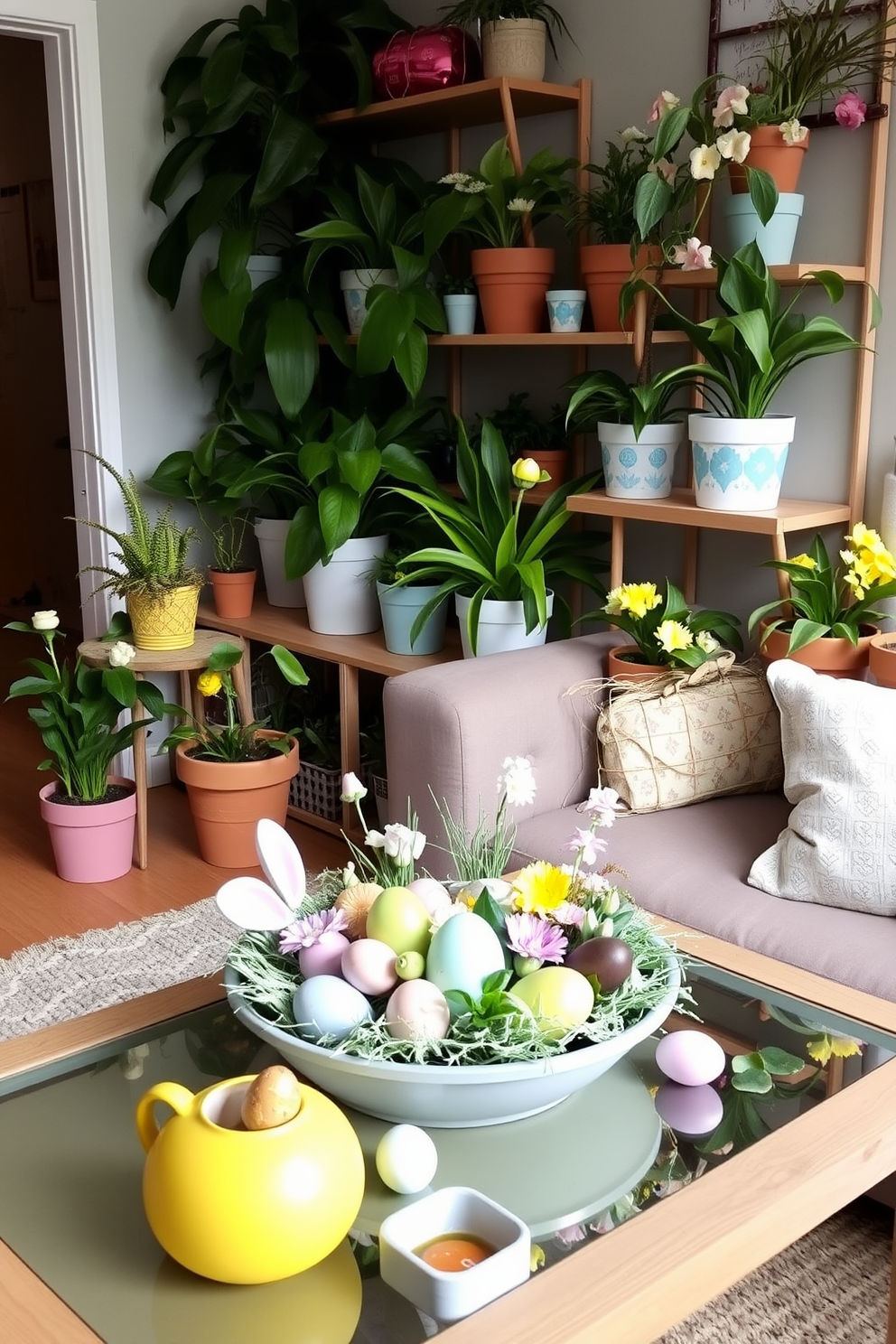 Small Living Room Easter Decorating Ideas 20