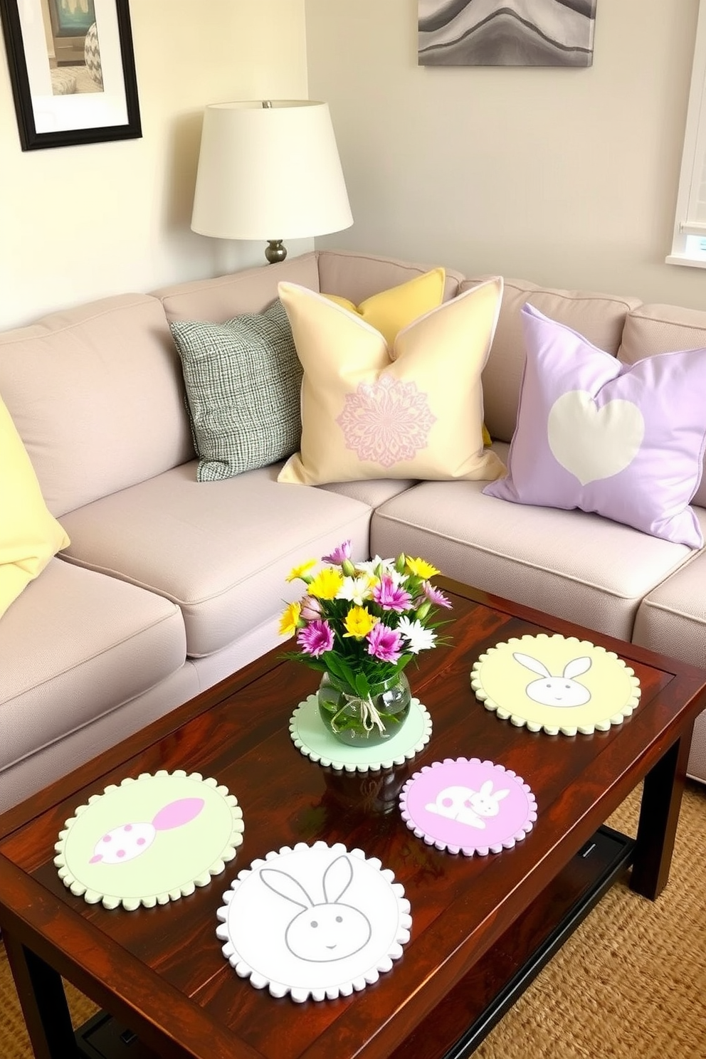 Small Living Room Easter Decorating Ideas 21