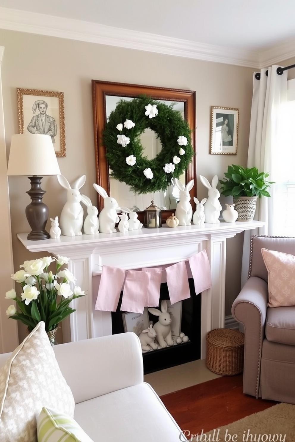 Small Living Room Easter Decorating Ideas 3