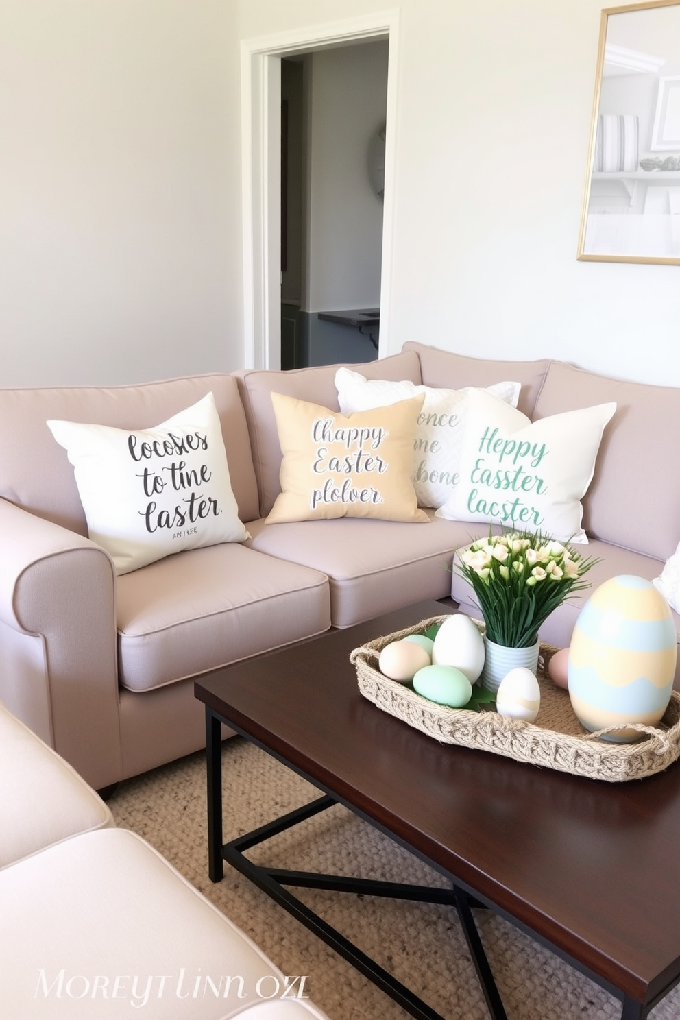 Small Living Room Easter Decorating Ideas 30