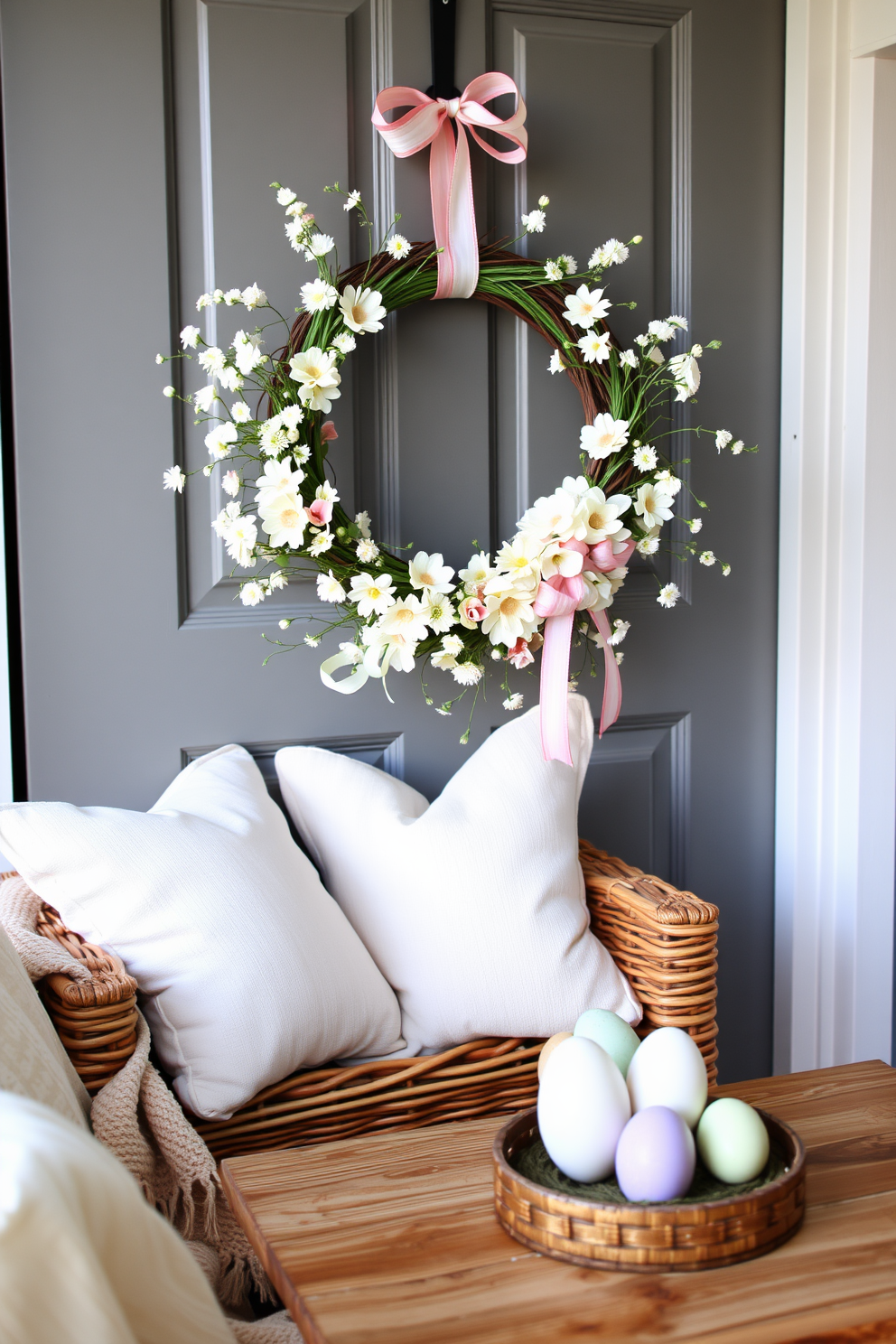 Small Living Room Easter Decorating Ideas 7