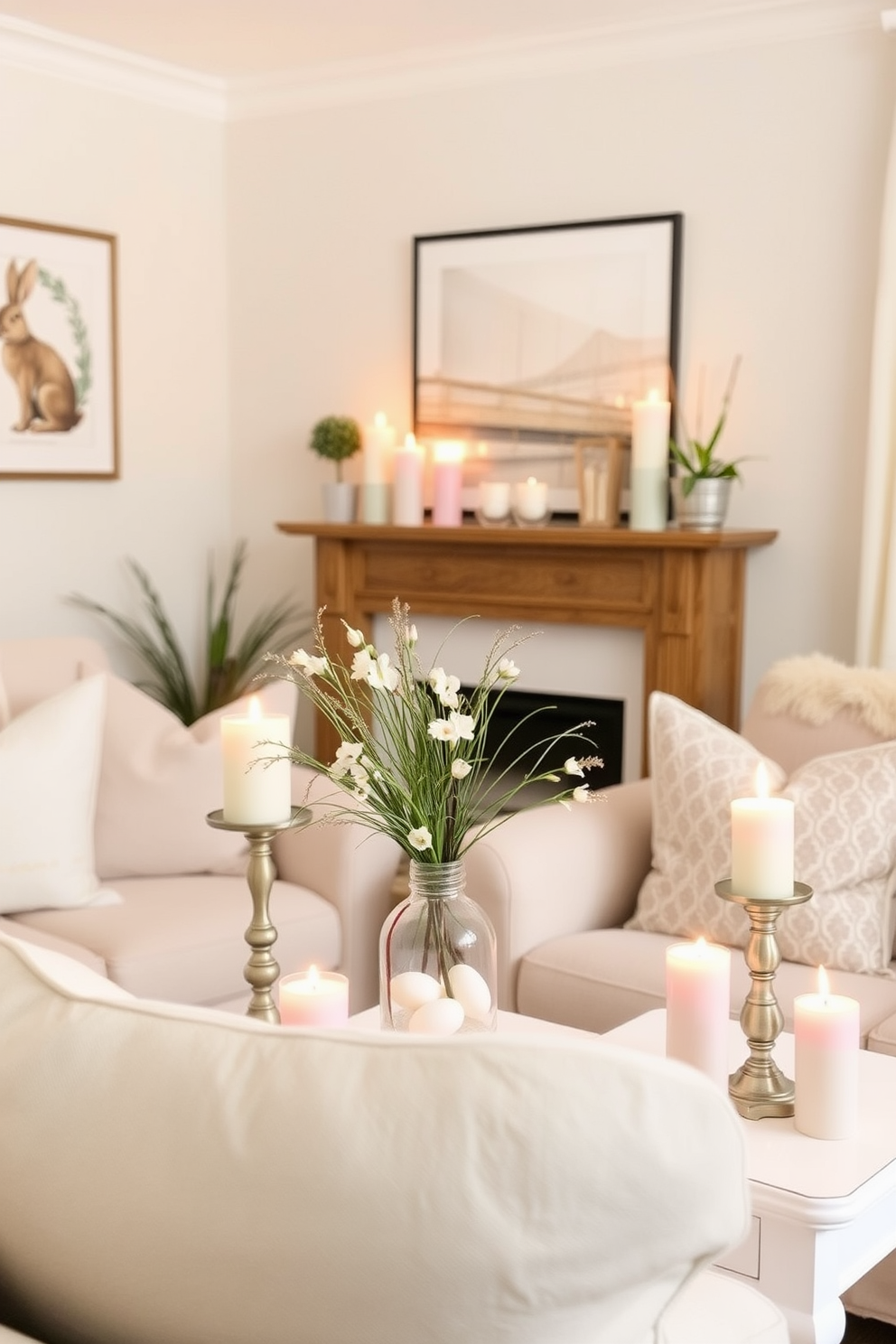 Small Living Room Easter Decorating Ideas 8