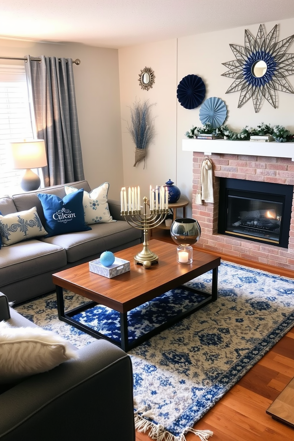 Small Living Room Hanukkah Decorating Ideas 12