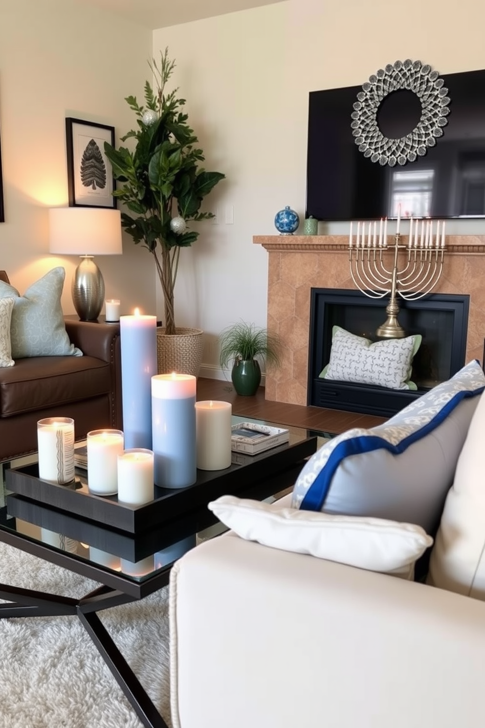 Small Living Room Hanukkah Decorating Ideas 16