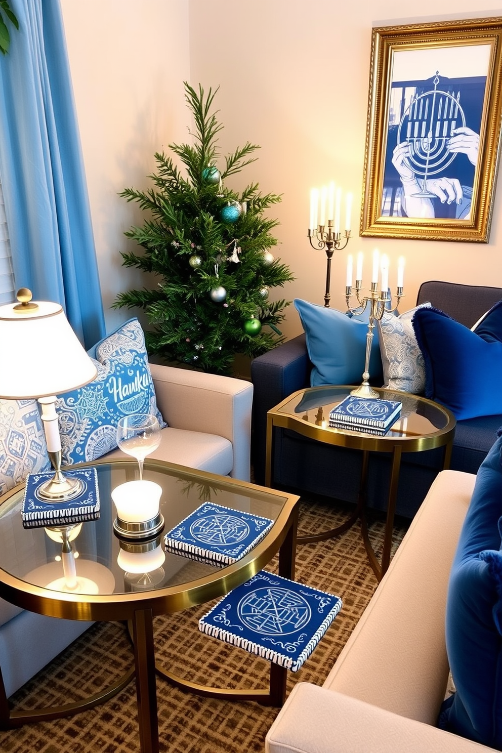 Small Living Room Hanukkah Decorating Ideas 17