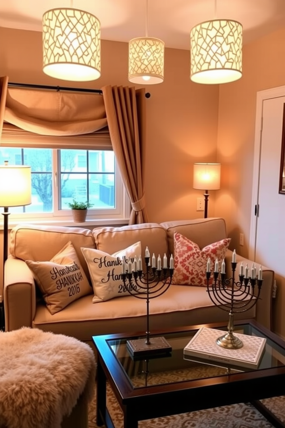 Small Living Room Hanukkah Decorating Ideas 24