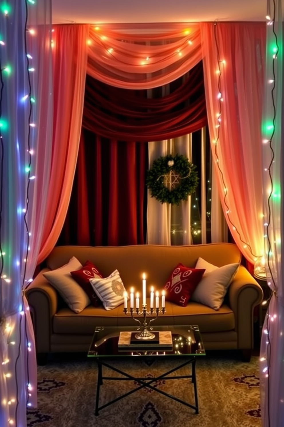 Small Living Room Hanukkah Decorating Ideas 29