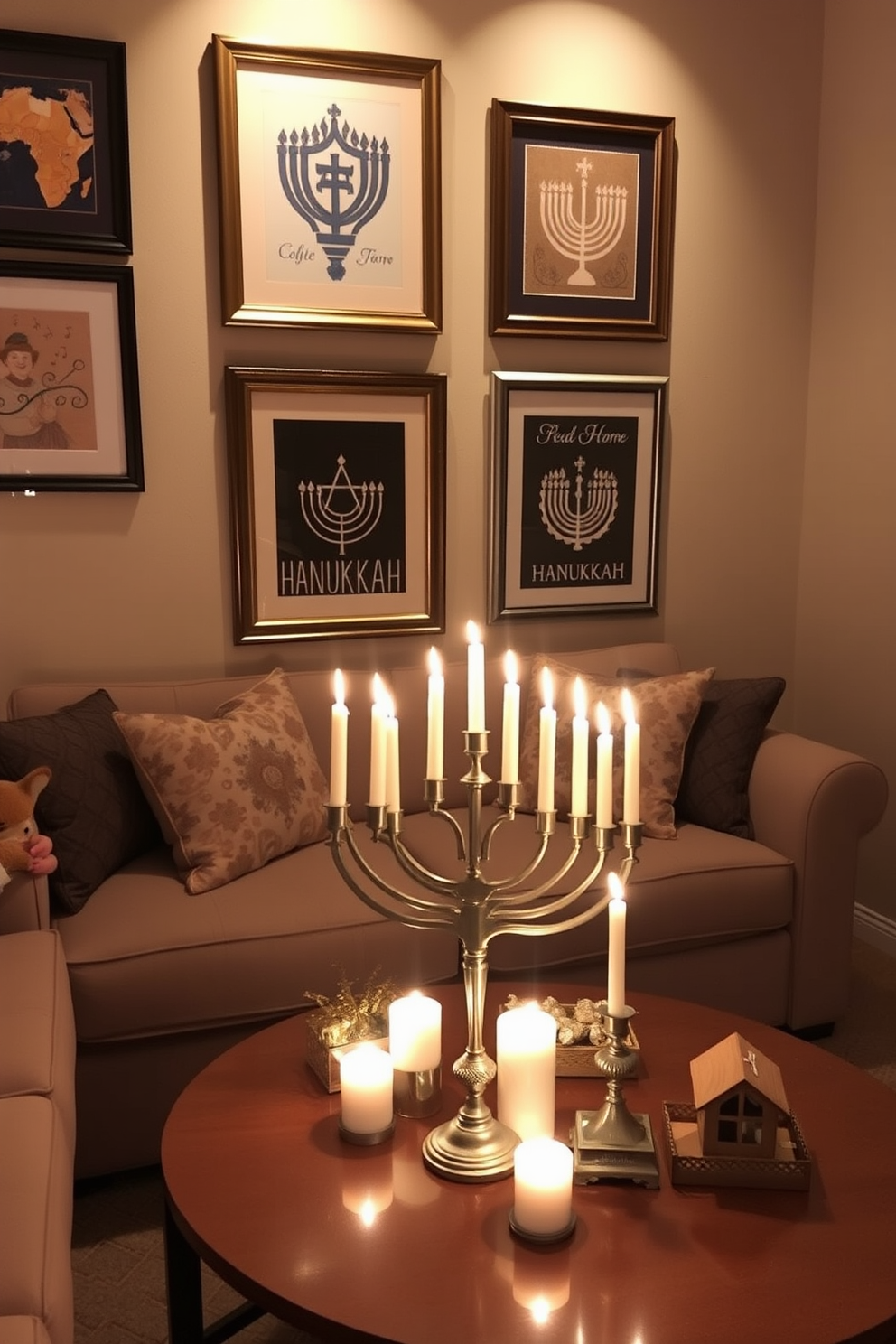 Small Living Room Hanukkah Decorating Ideas 7