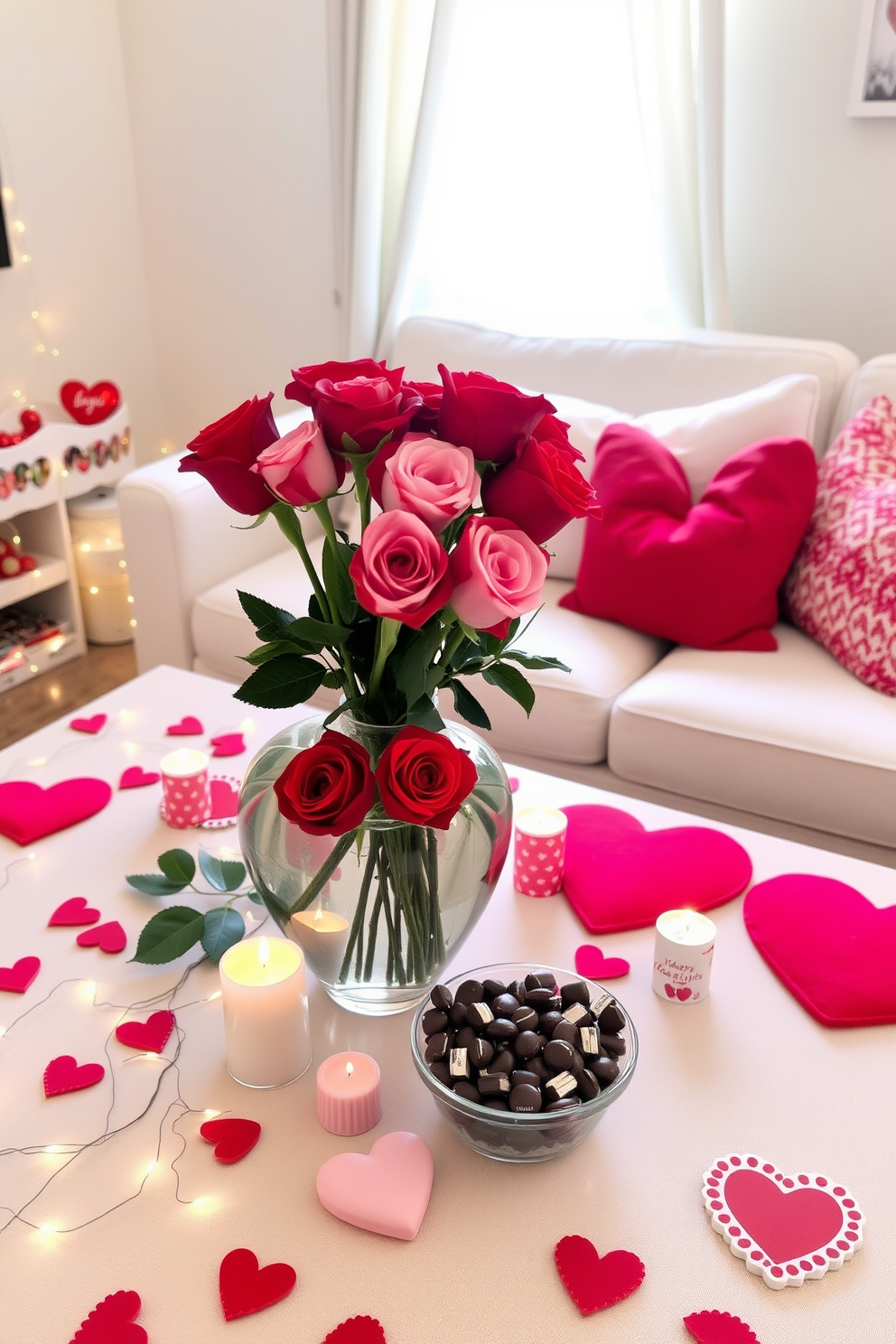 Small Living Room Valentines Day Decorating Ideas 12