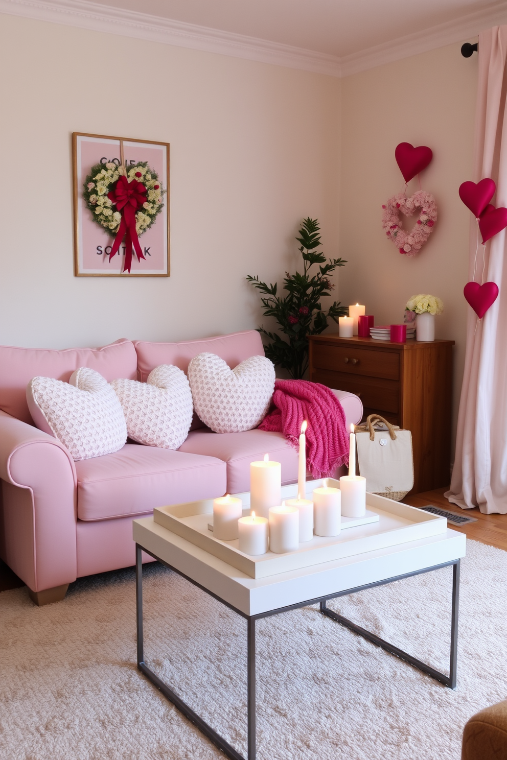 Small Living Room Valentines Day Decorating Ideas 15