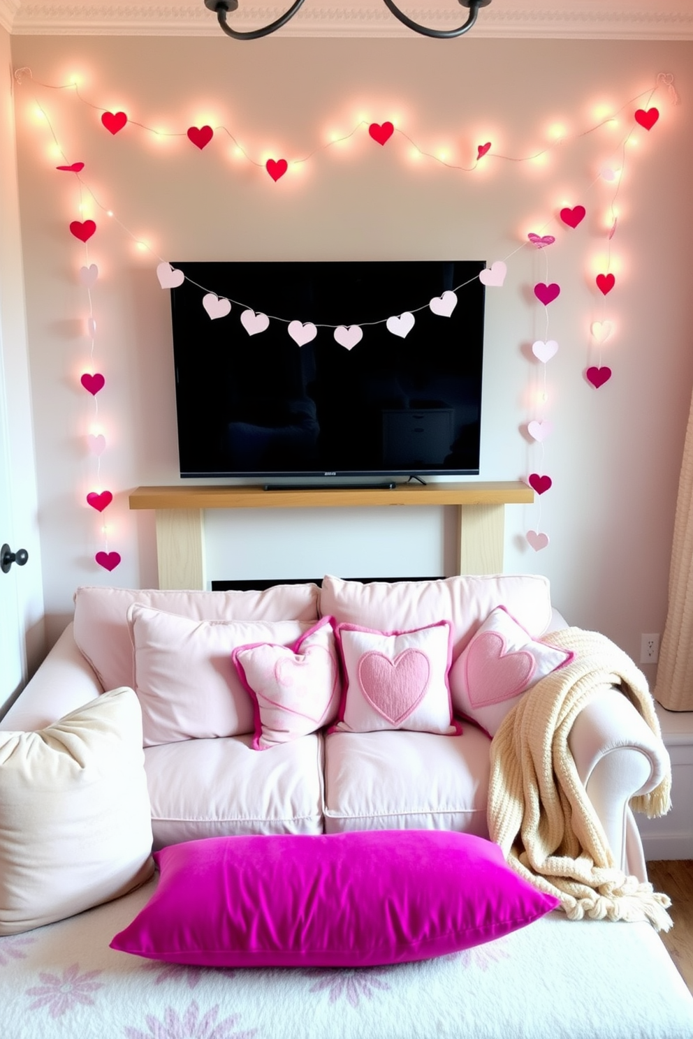 Small Living Room Valentines Day Decorating Ideas 16