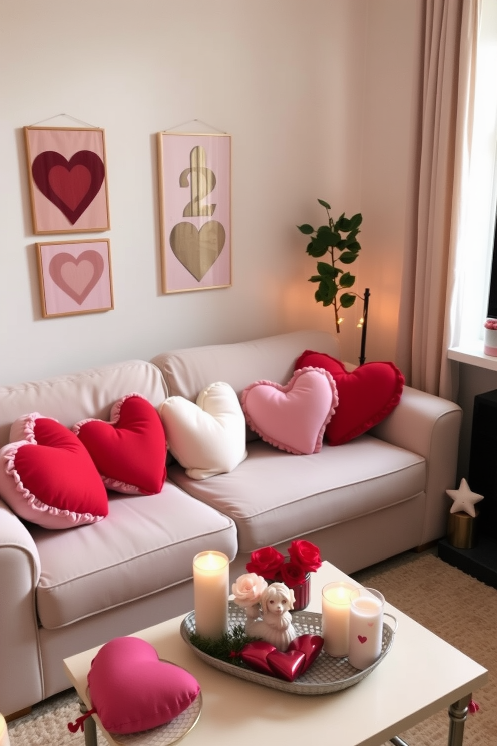 Small Living Room Valentines Day Decorating Ideas 23