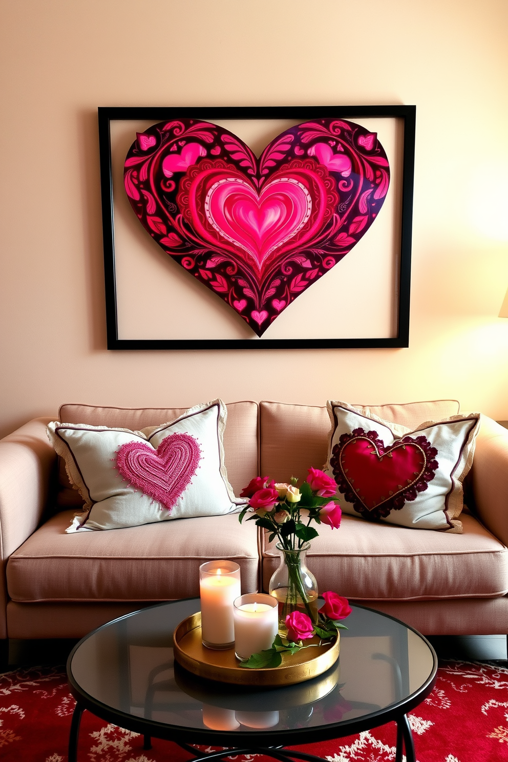 Small Living Room Valentines Day Decorating Ideas 3