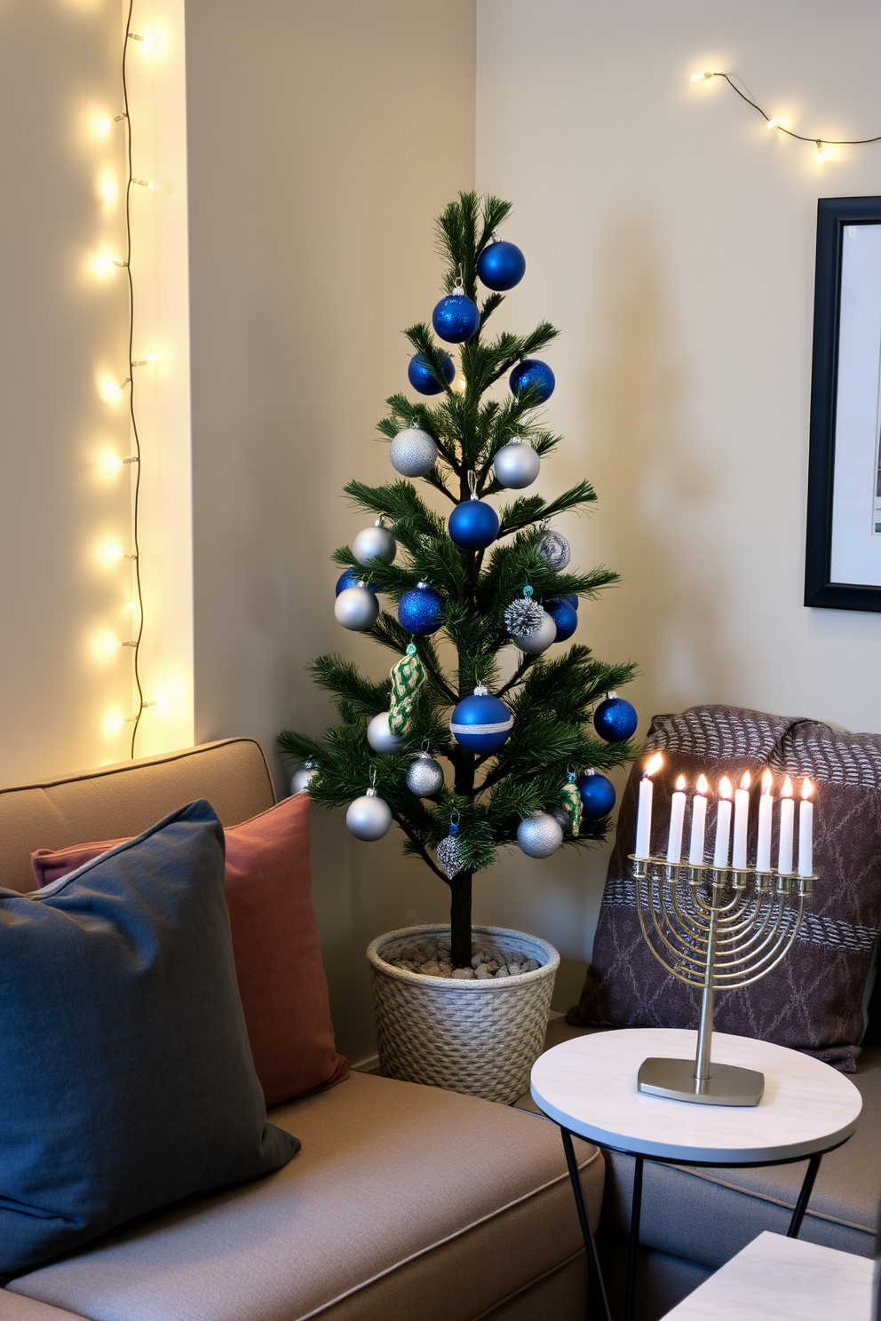 Small Space Hanukkah Decorating Ideas 10