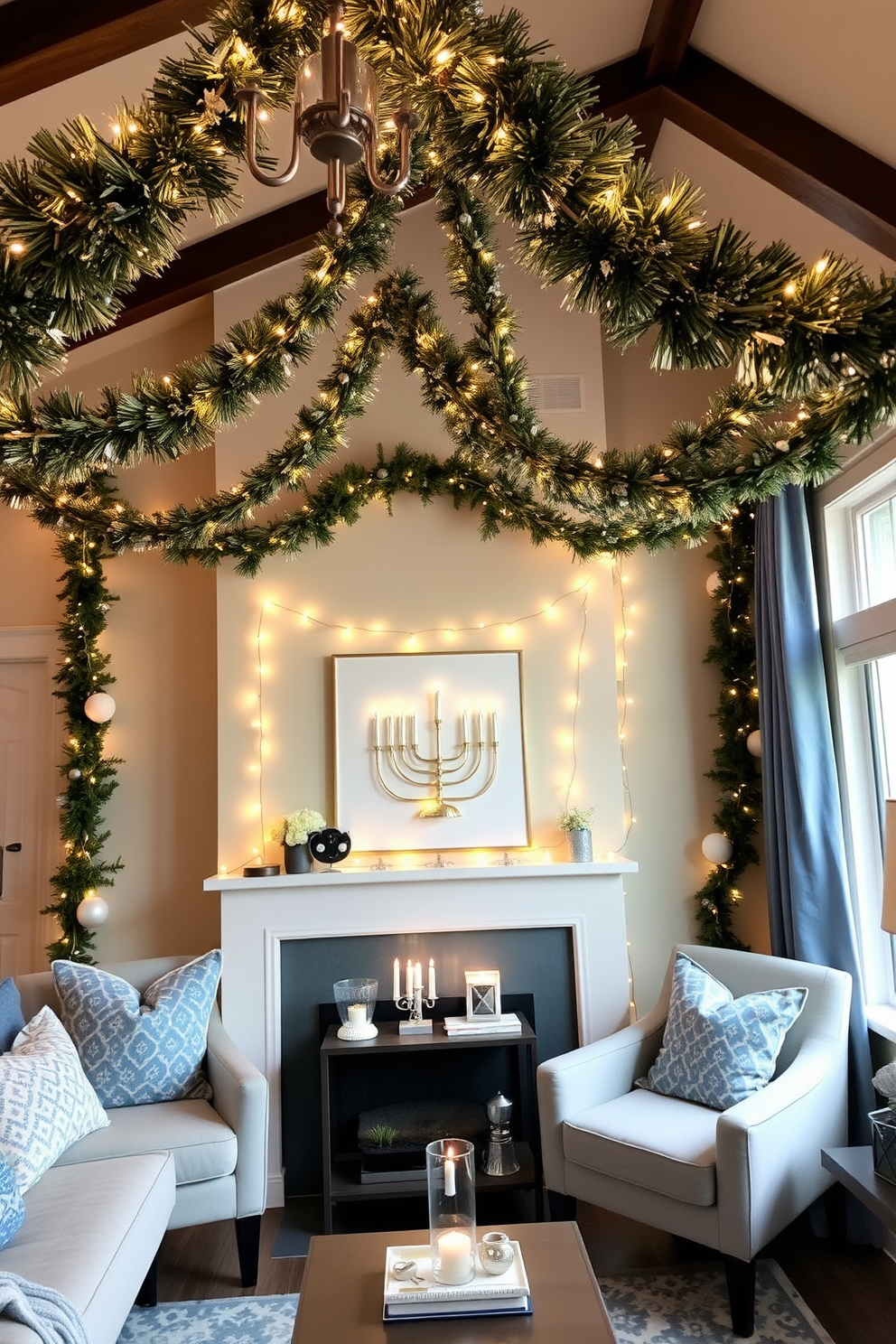 Small Space Hanukkah Decorating Ideas 11