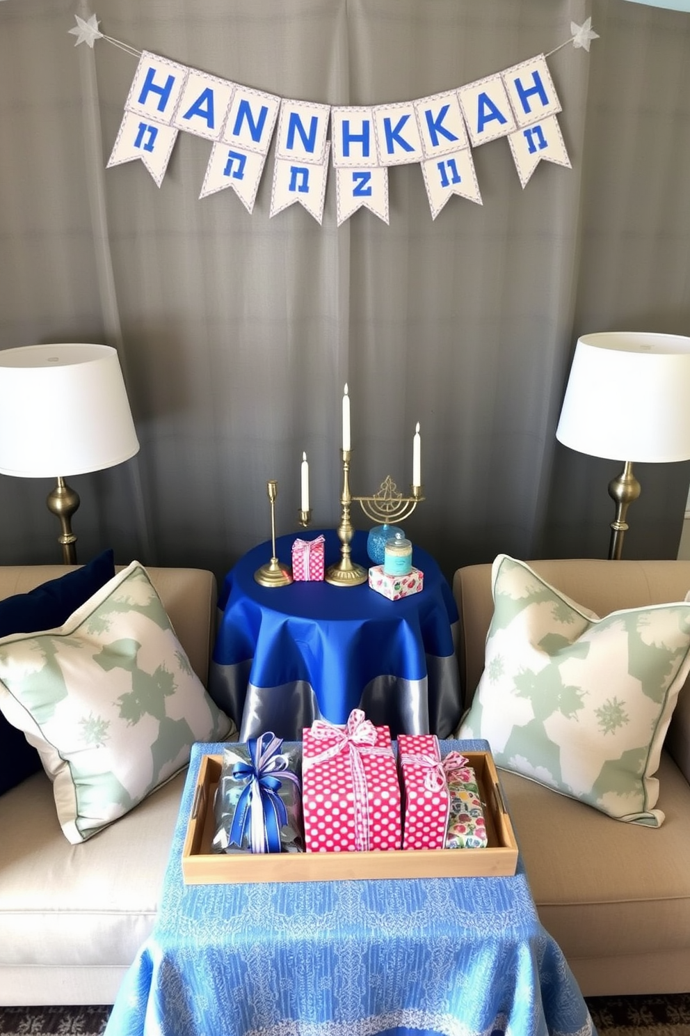 Small Space Hanukkah Decorating Ideas 17