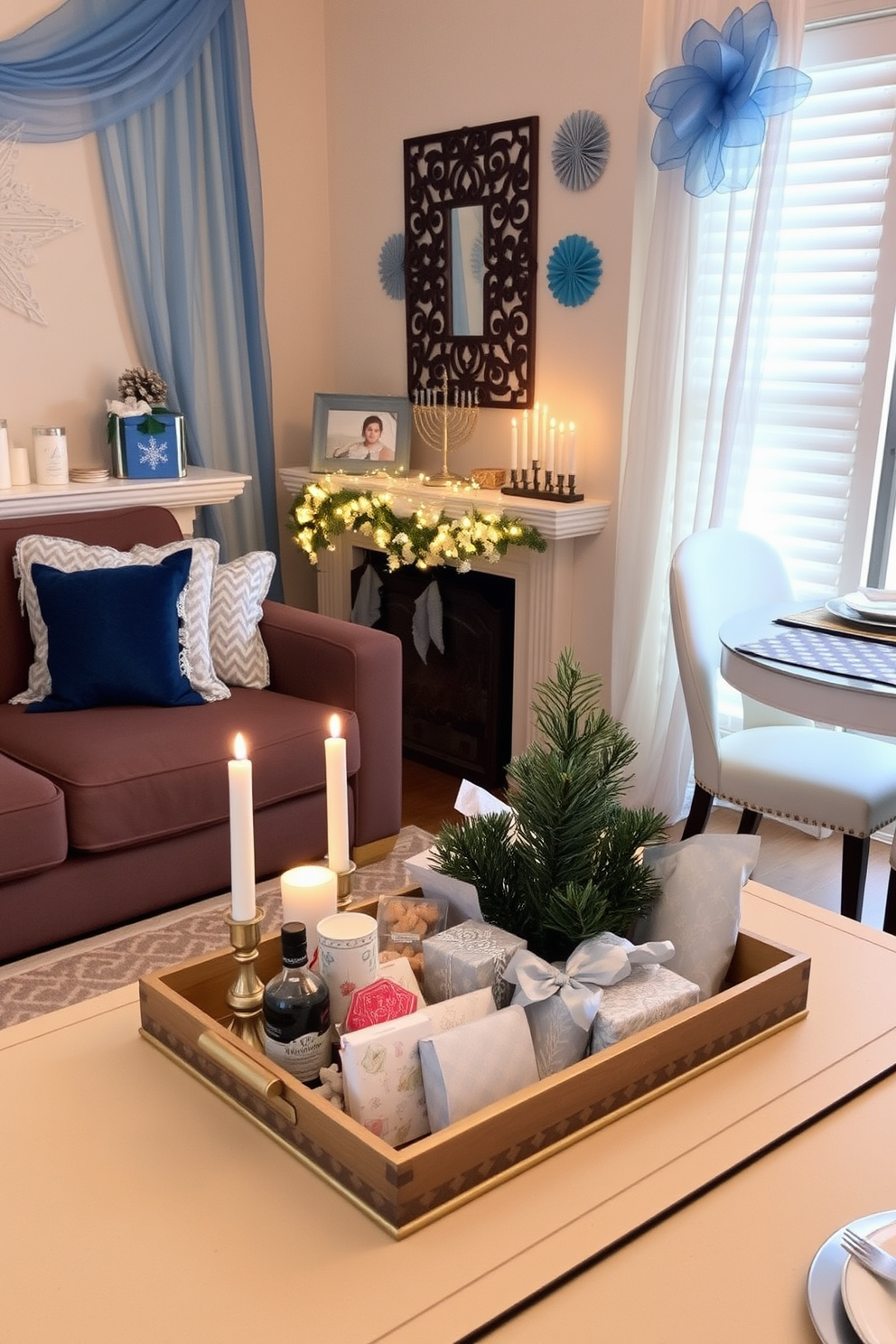 Small Space Hanukkah Decorating Ideas 24