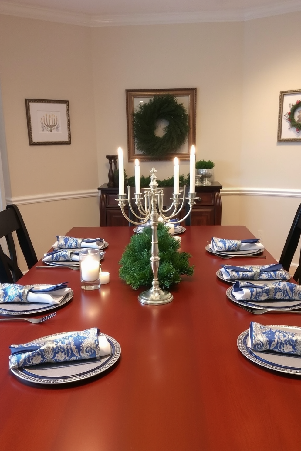 Small Space Hanukkah Decorating Ideas 26